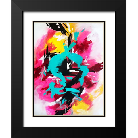 Adhara Black Modern Wood Framed Art Print with Double Matting by Storms, Alyson