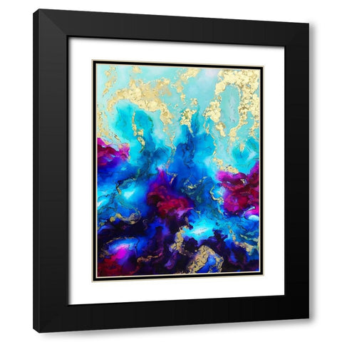 Andromeda Black Modern Wood Framed Art Print with Double Matting by Storms, Alyson