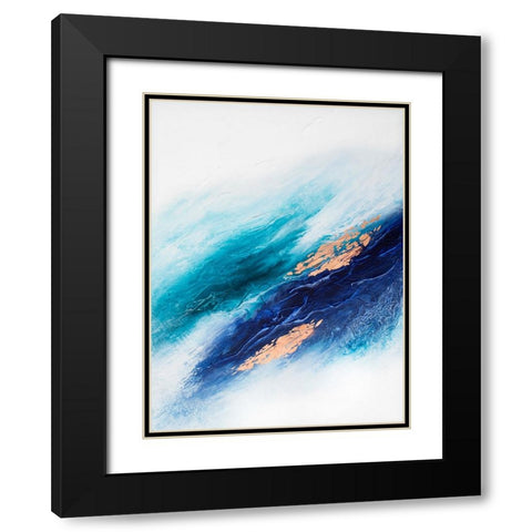 Calming Serenity Black Modern Wood Framed Art Print with Double Matting by Storms, Alyson