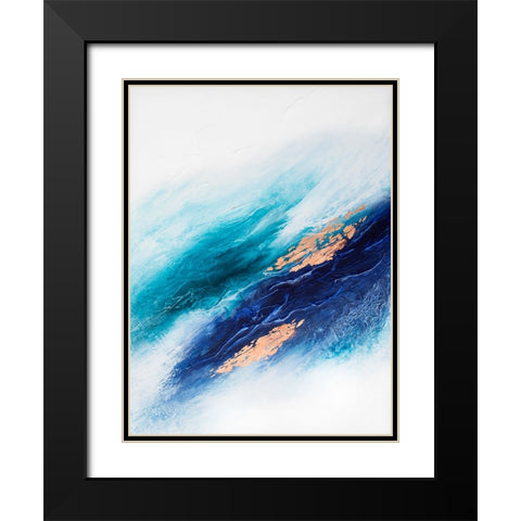 Calming Serenity Black Modern Wood Framed Art Print with Double Matting by Storms, Alyson