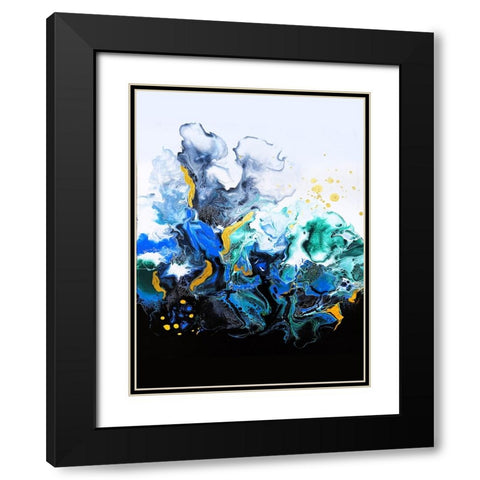 Colorful Smoke Black Modern Wood Framed Art Print with Double Matting by Storms, Alyson