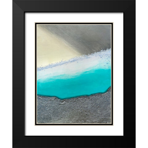 Desert Oasis 1 Black Modern Wood Framed Art Print with Double Matting by Storms, Alyson