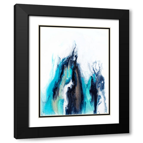 Halophila Black Modern Wood Framed Art Print with Double Matting by Storms, Alyson