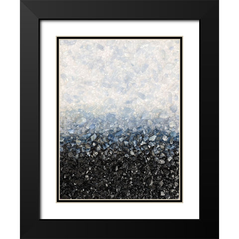 Smoky Blue Crystal Black Modern Wood Framed Art Print with Double Matting by Storms, Alyson