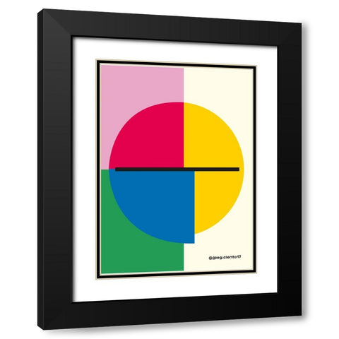 Simple Black Modern Wood Framed Art Print with Double Matting by Ortiz, Sergio