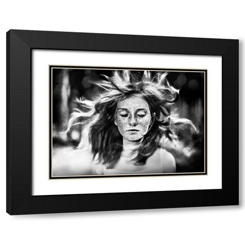 Breakaway Black Modern Wood Framed Art Print with Double Matting by Hur, Lars