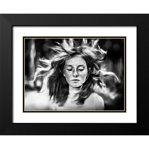 Breakaway Black Modern Wood Framed Art Print with Double Matting by Hur, Lars