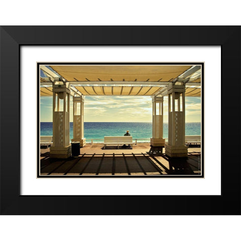 Le Macditerranace Black Modern Wood Framed Art Print with Double Matting by Schuurmans, Wim