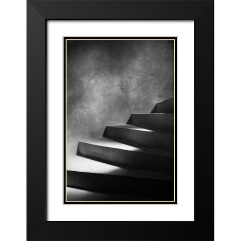 Steps Of Light Black Modern Wood Framed Art Print with Double Matting by Seawell, Mark