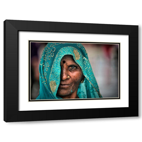 Monsoon Black Modern Wood Framed Art Print with Double Matting by Gebbia, Salvatore