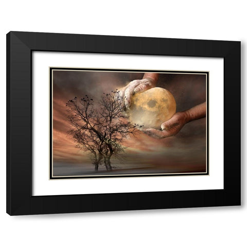 Untitled Black Modern Wood Framed Art Print with Double Matting by Jordanova, Elisaveta