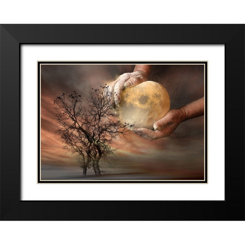 Untitled Black Modern Wood Framed Art Print with Double Matting by Jordanova, Elisaveta
