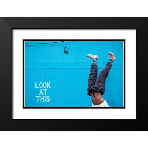 Look At This Black Modern Wood Framed Art Print with Double Matting by Wride, Linda