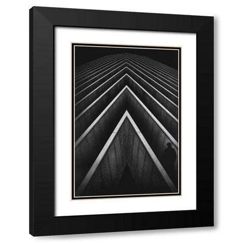 Los Laberintos De La Memoria Black Modern Wood Framed Art Print with Double Matting by Labagnara, Roxana