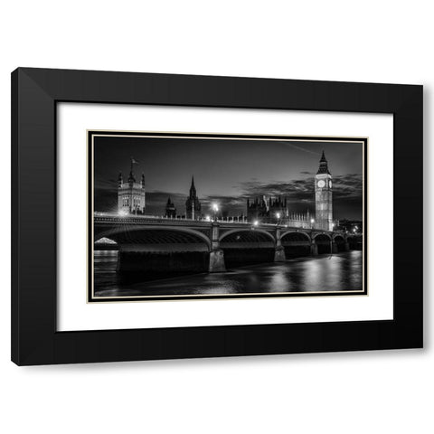 Heritage Black Modern Wood Framed Art Print with Double Matting by Meirovich, Ido