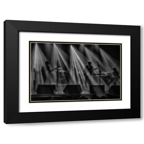 On Stage Black Modern Wood Framed Art Print with Double Matting by Popan, Adrian