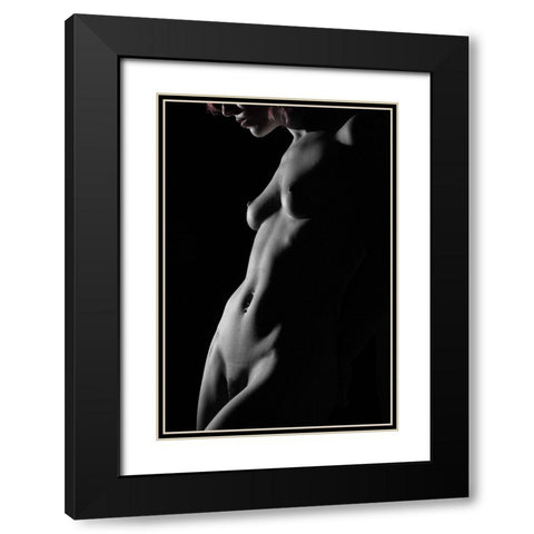 Morgana Fata Black Modern Wood Framed Art Print with Double Matting by Zakka Bajjani, Jerome