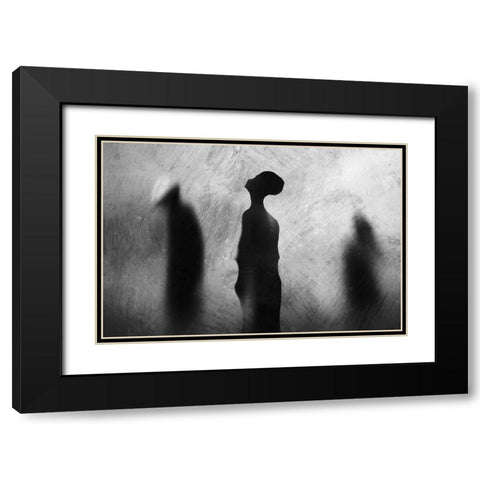 Two In One Black Modern Wood Framed Art Print with Double Matting by Satriani, Jay