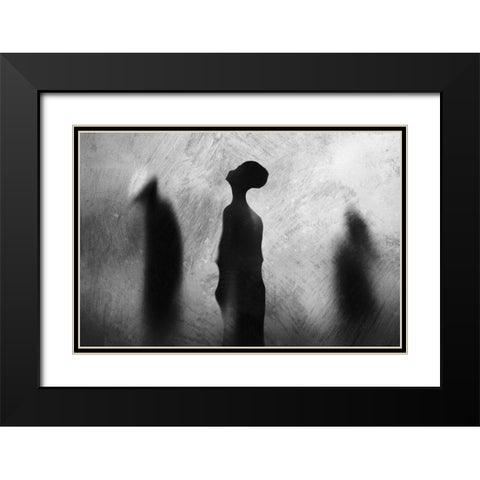 Two In One Black Modern Wood Framed Art Print with Double Matting by Satriani, Jay