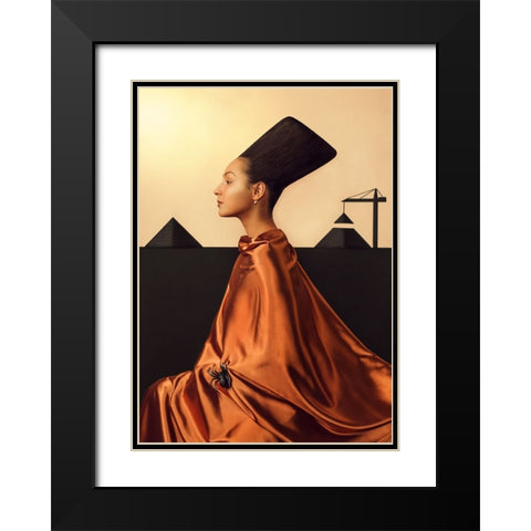 Construction Black Modern Wood Framed Art Print with Double Matting by Smirnov, Sergei