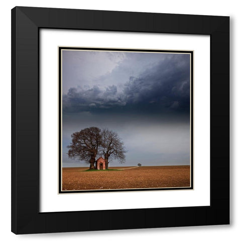The Width Of The Alb Black Modern Wood Framed Art Print with Double Matting by Schumacher, Nicolas