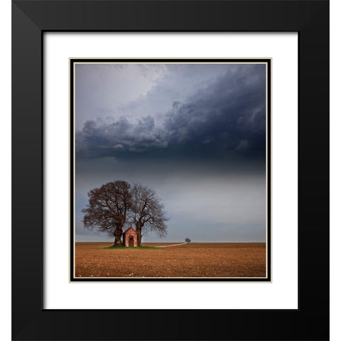 The Width Of The Alb Black Modern Wood Framed Art Print with Double Matting by Schumacher, Nicolas