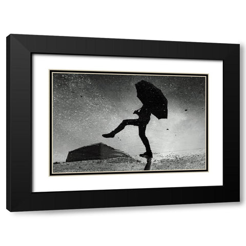 Skywalker Black Modern Wood Framed Art Print with Double Matting by Ajven
