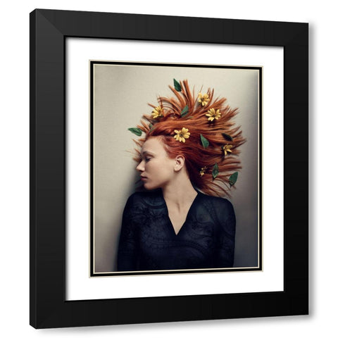 Autumn Black Modern Wood Framed Art Print with Double Matting by Lazarov, Dimitar