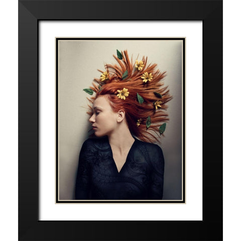 Autumn Black Modern Wood Framed Art Print with Double Matting by Lazarov, Dimitar