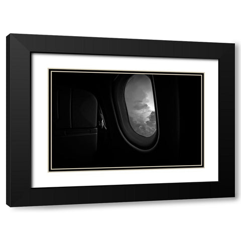 Bonding With God Black Modern Wood Framed Art Print with Double Matting by Rozenzvig, Carmit