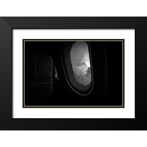 Bonding With God Black Modern Wood Framed Art Print with Double Matting by Rozenzvig, Carmit