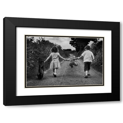 Big Adventure Black Modern Wood Framed Art Print with Double Matting by Gibney, Paul