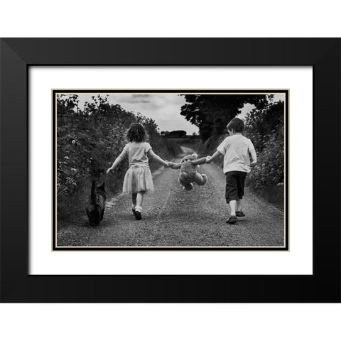 Big Adventure Black Modern Wood Framed Art Print with Double Matting by Gibney, Paul