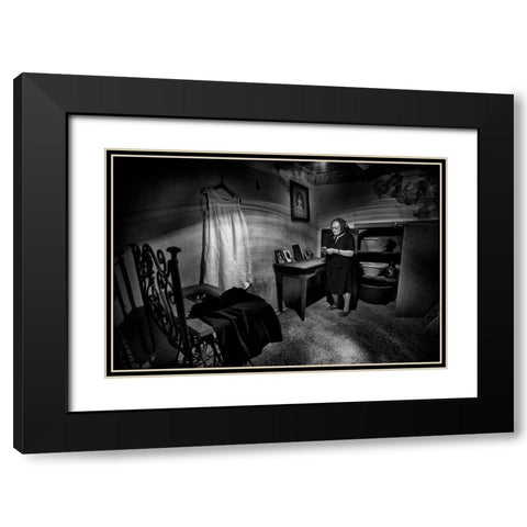 Old Memories... Black Modern Wood Framed Art Print with Double Matting by Grambone, Antonio