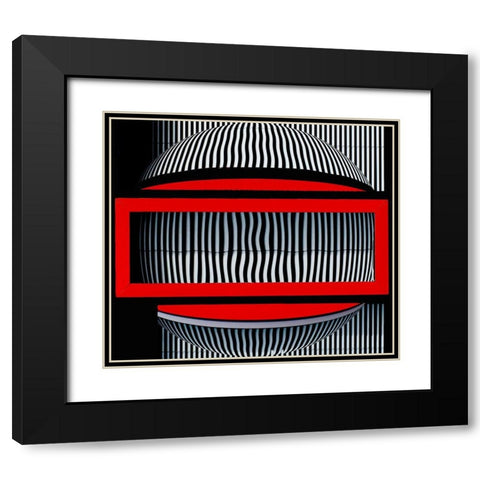 Red Frame With Attitude Black Modern Wood Framed Art Print with Double Matting by Pearson, Wayne