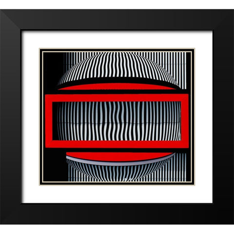 Red Frame With Attitude Black Modern Wood Framed Art Print with Double Matting by Pearson, Wayne