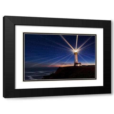 Lighting Of The Lens Black Modern Wood Framed Art Print with Double Matting by Morgan, Miles