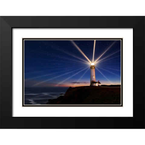 Lighting Of The Lens Black Modern Wood Framed Art Print with Double Matting by Morgan, Miles