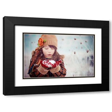 Untitled Black Modern Wood Framed Art Print with Double Matting by Bekyarova, Svetlana