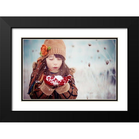 Untitled Black Modern Wood Framed Art Print with Double Matting by Bekyarova, Svetlana