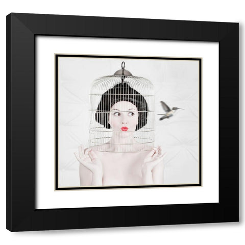 Escape Black Modern Wood Framed Art Print with Double Matting by Andre Aasen, John