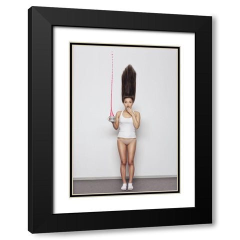 Oops... Black Modern Wood Framed Art Print with Double Matting by Yakovlev, Aleksey