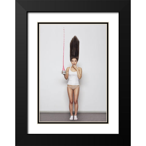 Oops... Black Modern Wood Framed Art Print with Double Matting by Yakovlev, Aleksey