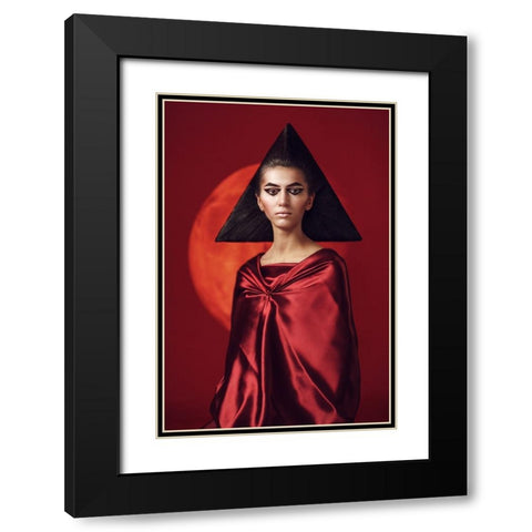 Mars Black Modern Wood Framed Art Print with Double Matting by Smirnov, Sergei