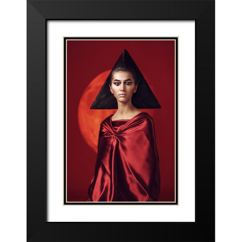 Mars Black Modern Wood Framed Art Print with Double Matting by Smirnov, Sergei