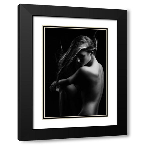 Sensual Beauty Black Modern Wood Framed Art Print with Double Matting by Krystynek MQEP, Martin