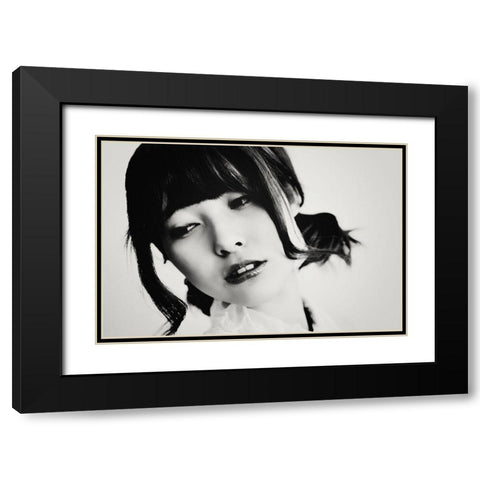 Portrait Black Modern Wood Framed Art Print with Double Matting by Suzuki, Tatsuo