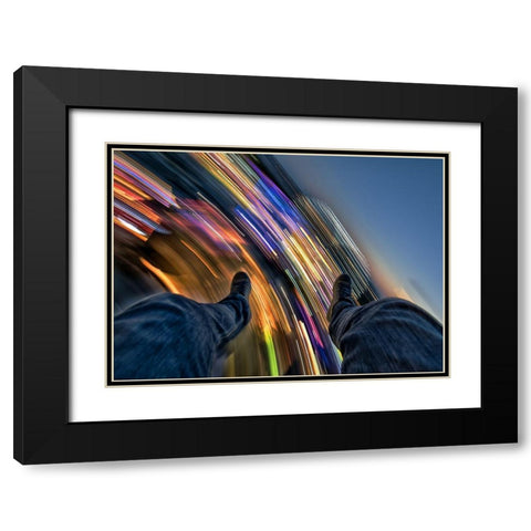 Full Throttle : Chapter 2 Black Modern Wood Framed Art Print with Double Matting by Frankba