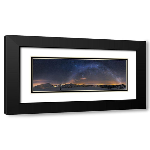Under The Starbow Black Modern Wood Framed Art Print with Double Matting by Nicholas Roemmelt, Dr.