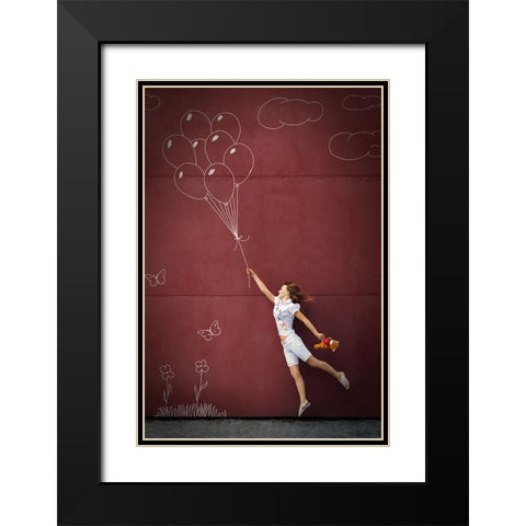 Untitled Black Modern Wood Framed Art Print with Double Matting by Ioshko, Mikhail